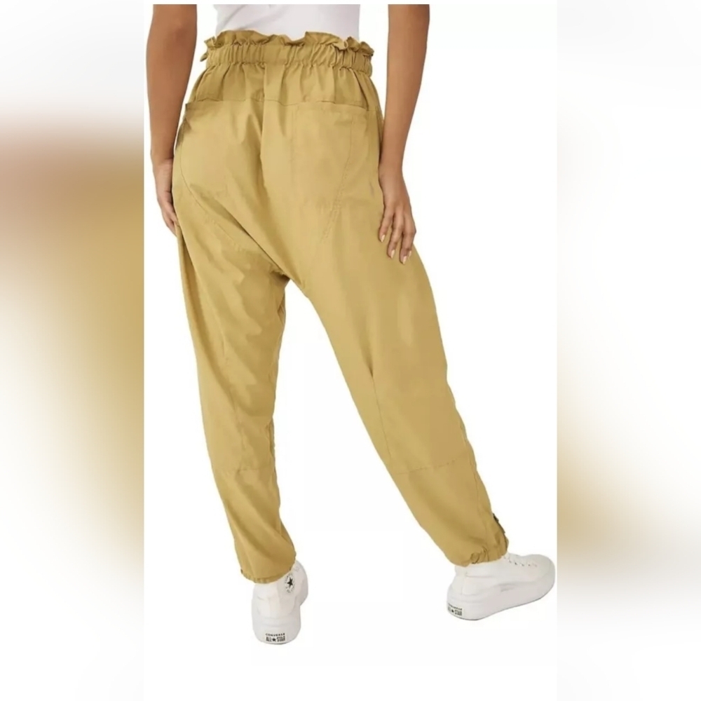 Free People Movement Trekker Pant Women Size L Khakis Brown Oversized Loose Fit - Picture 6 of 8